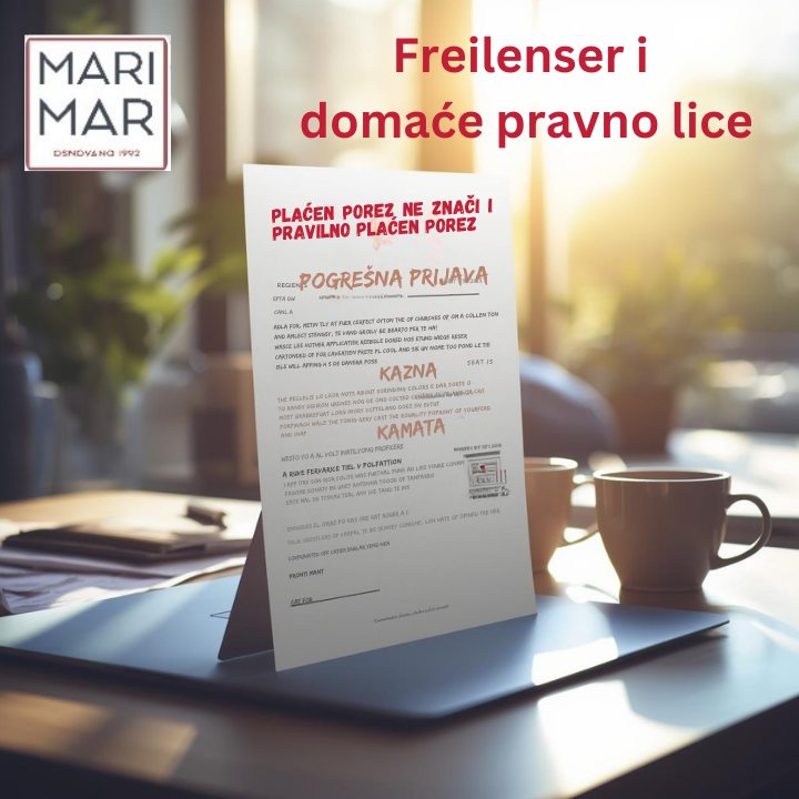 Šta ako se prihod od domaćeg pravnog lica ili preduzetnika pogrešno prijavi kao frilenser?